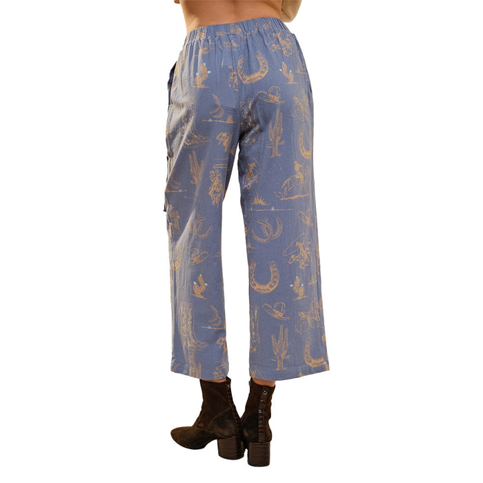 Blue B Women's Western Motif Pants