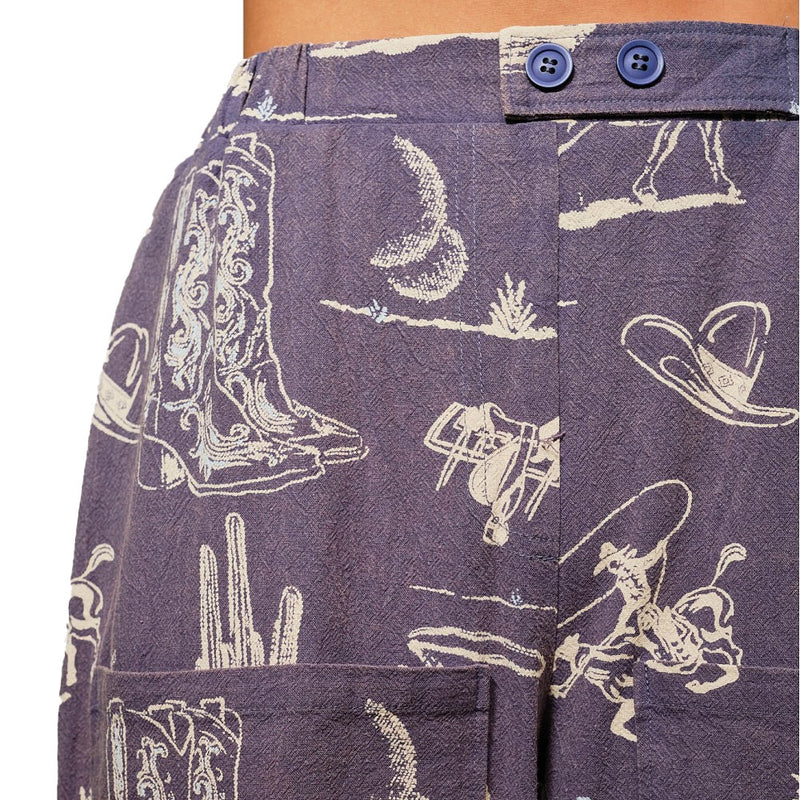Blue B Women's Navy Western Motif Pants