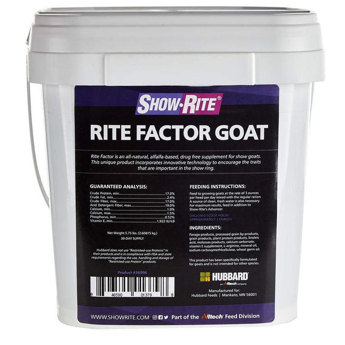 Show-Rite Rite Factor for Goats