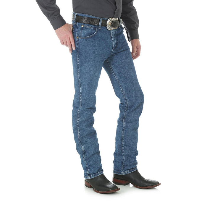 Wrangler Men's Premium Performance Dark Stonewash Slim Jeans