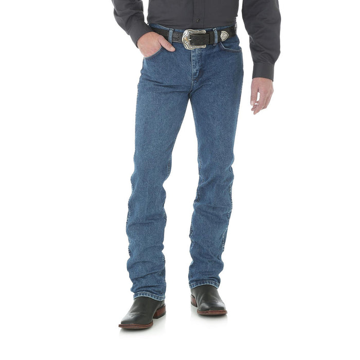 Wrangler Men's Premium Performance Dark Stonewash Slim Jeans