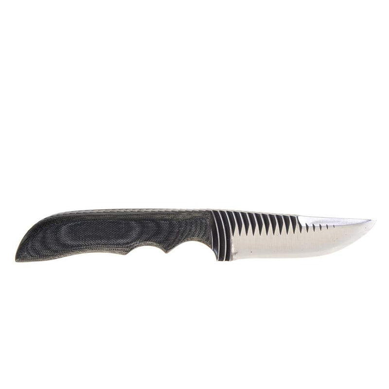 Anza (370) 714-Curve Tooth Micarta Handle 370-714-CURVETOOTH-PS-BK