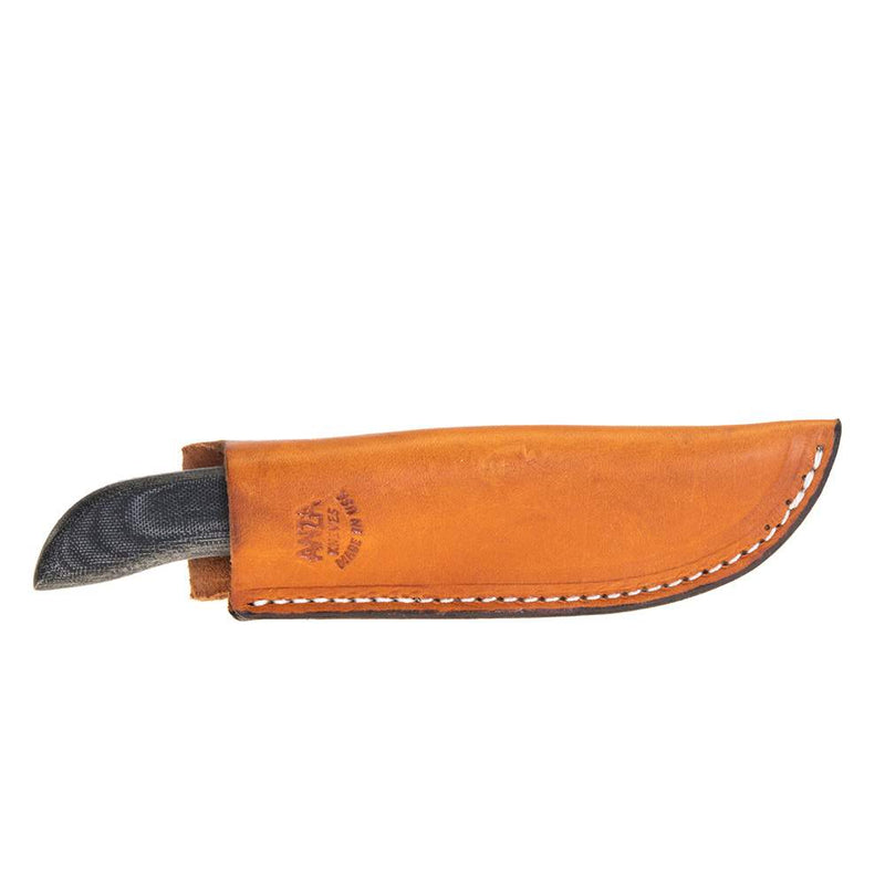 Anza (370) 714-Curve Tooth Micarta Handle 370-714-CURVETOOTH-PS-BK