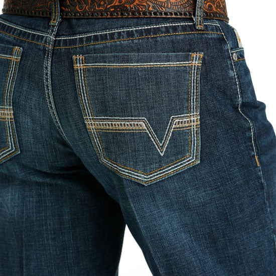 Cinch Grant Performance Brown Stitch Jeans