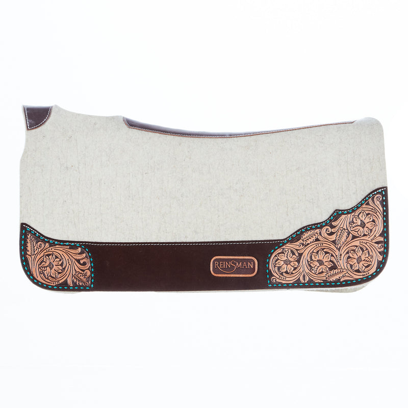 Reinsman 3/4 Inch Limited Edition Apex Arizona Turquoise Contour Felt Saddle Pad