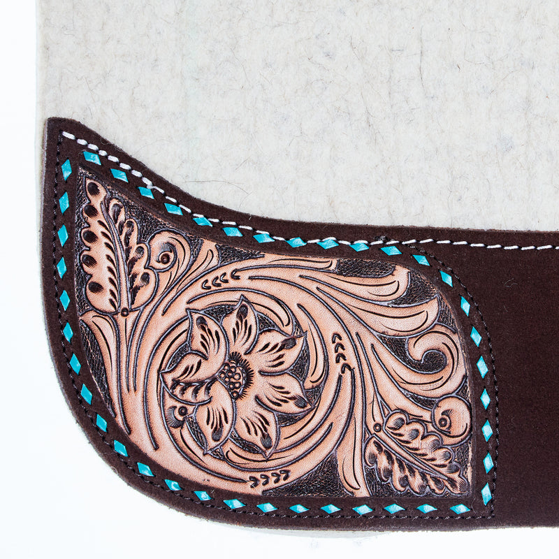 Reinsman 3/4 Inch Limited Edition Apex Arizona Turquoise Contour Felt Saddle Pad