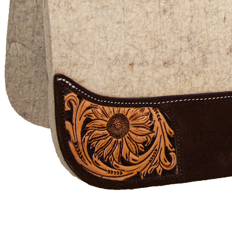 Reinsman 3/4 Inch Limited Edition Apex Sunflower Fields Contour Felt Saddle Pad