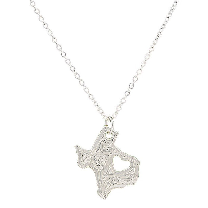 Women's Silversmiths I Heart Texas Necklace