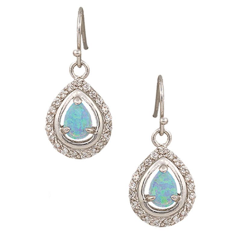 Women's River Lights on Ice Teardrop Earrings