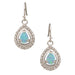 Women's River Lights on Ice Teardrop Earrings