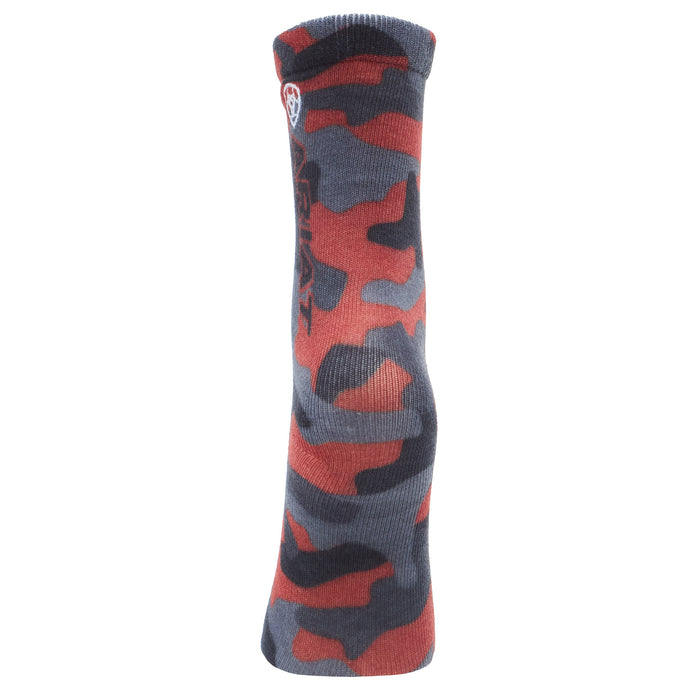 Ariat Kid`s Camo Black Graphic 2 Pack Crew Socks