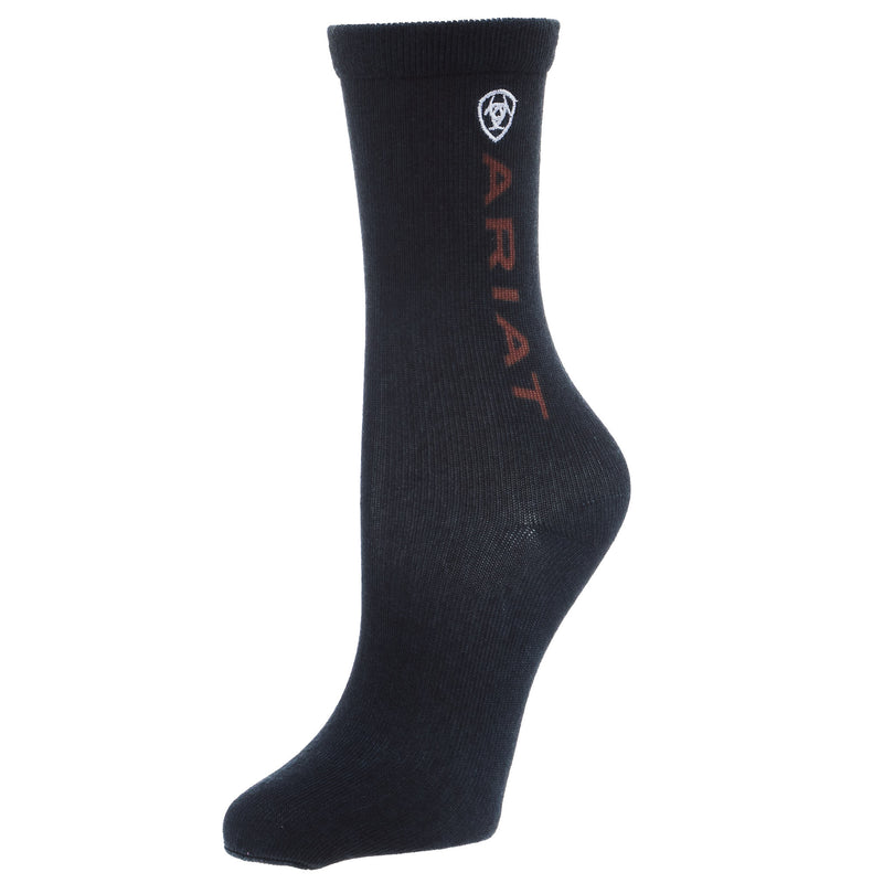 Ariat Kid`s Camo Black Graphic 2 Pack Crew Socks