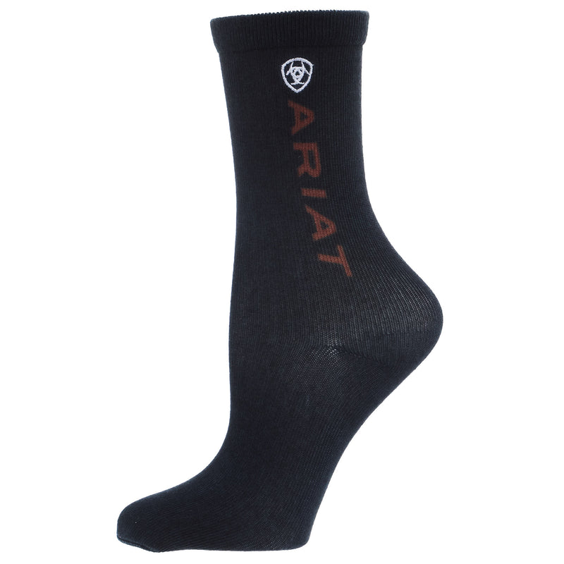 Ariat Kid`s Camo Black Graphic 2 Pack Crew Socks