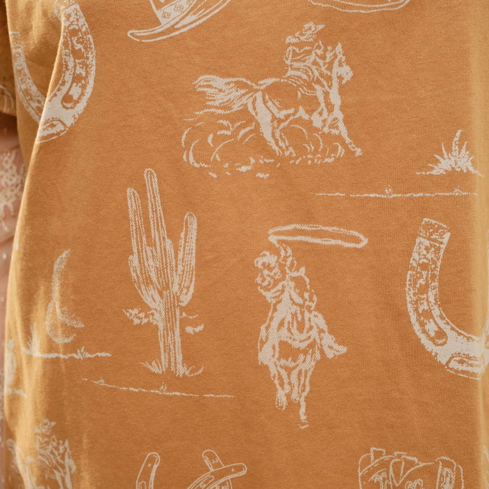 Blue B Women's Taupe Western Top