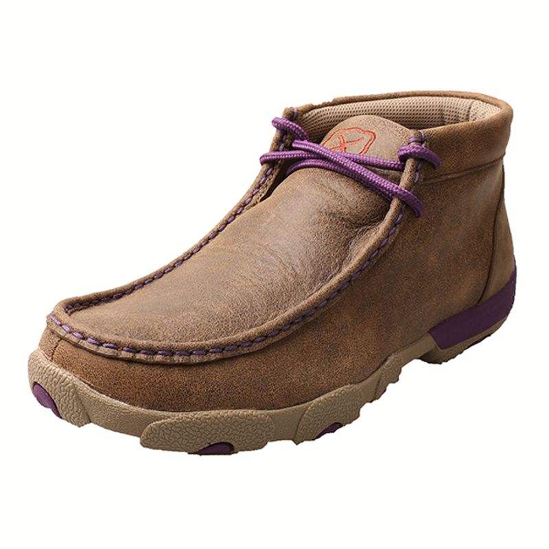 Twisted X Women's Bomber & Purple Driving Mocs