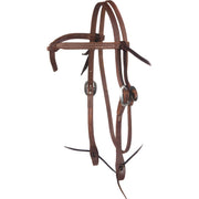 Knotted Oiled Browband Headstall