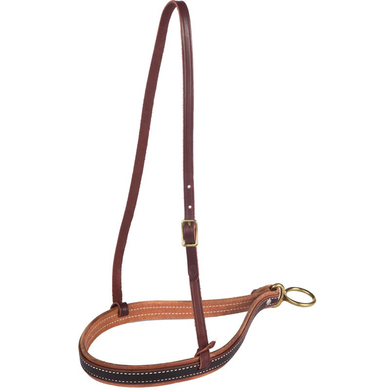 1 /8in Double Leather Noseband With Latigo Hanger