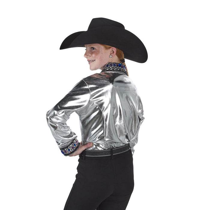 Royal  Highness Girl's Chrome Charisma Metallic Show Blouse