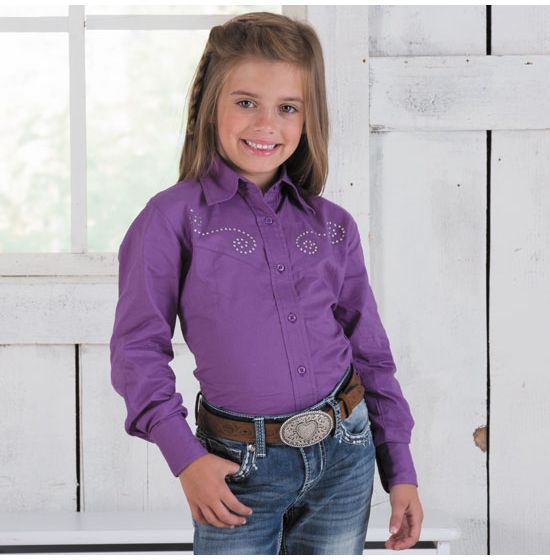 Rod's True Western Exclusive Sparkle Blouse For Girls