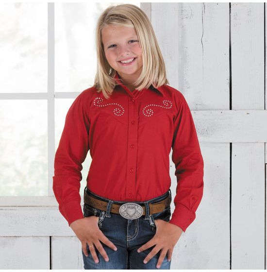 Rod's True Western Exclusive Sparkle Blouse For Girls