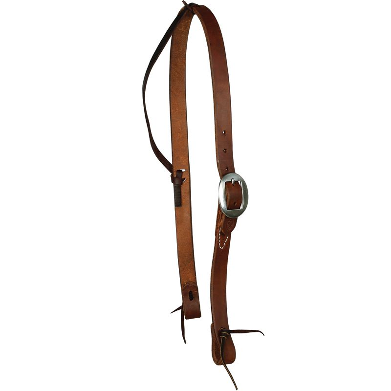 Oiled Single Latigo Ear with Single Buckle Headstall