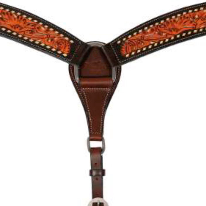 Professionals Choice Filigree Buckstitched 2 Inch Breast Collar