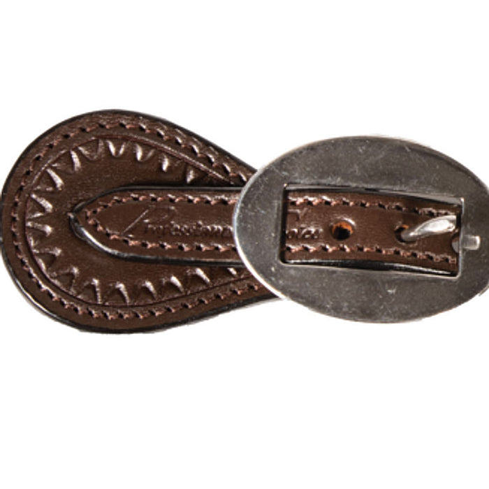 Professionals Choice Ladies Chocoate Dot Spur Straps