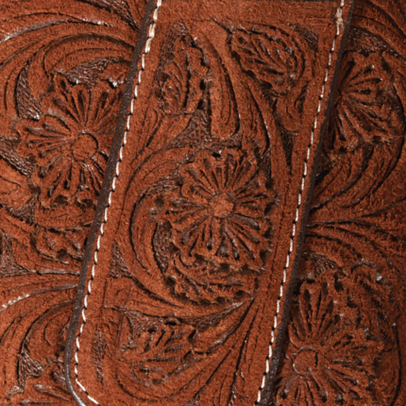 Professionals Choice Chocolate Roughout Floral Cell Phone and Knife Sheath Belt Holder
