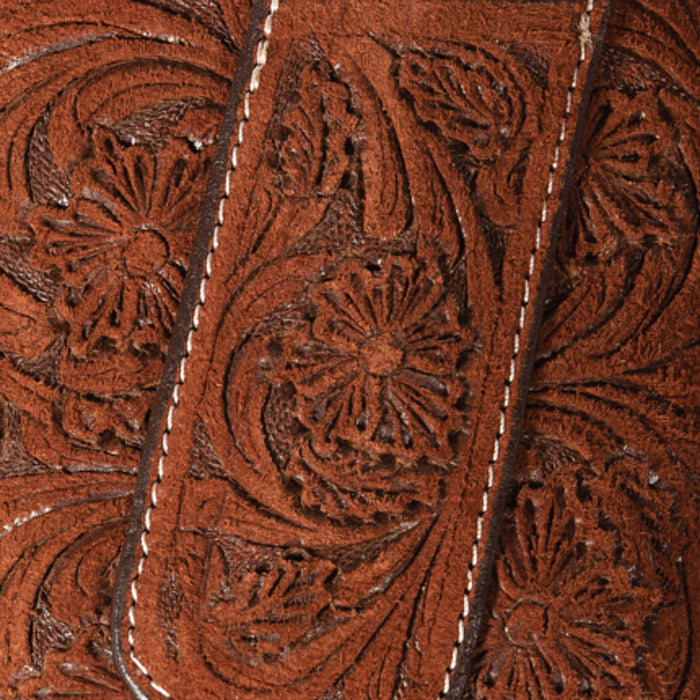 Professionals Choice Chocolate Roughout Floral Cell Phone and Knife Sheath Belt Holder