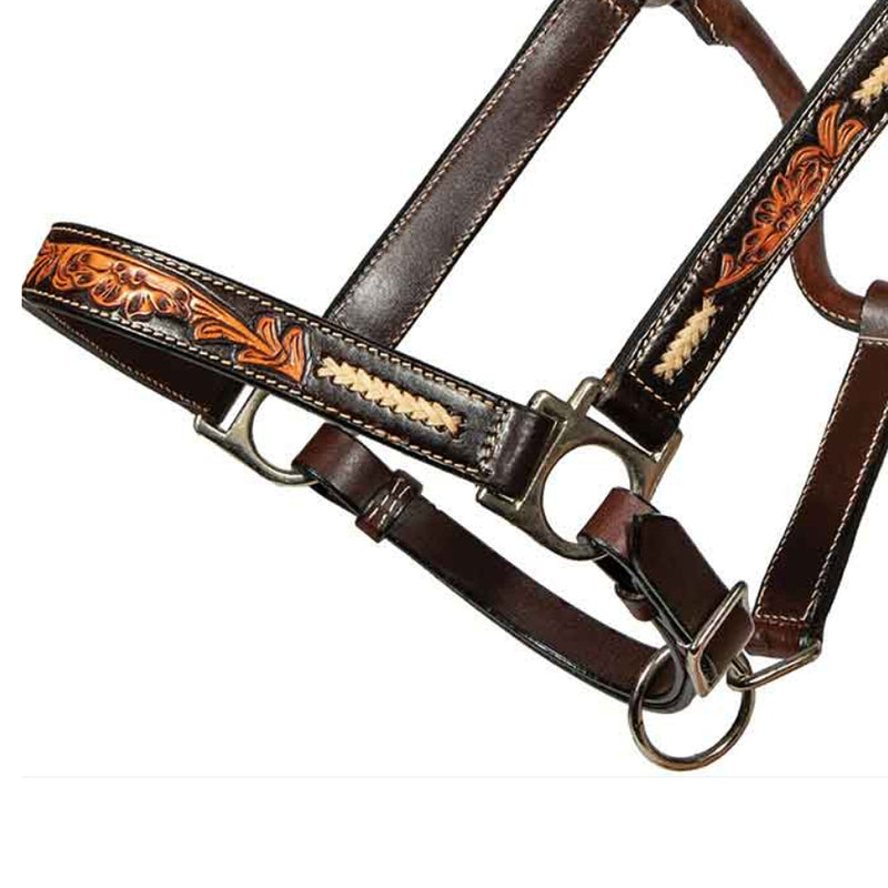 Professionals Choice Heritage Rawhide Braided Leather Horse Halter