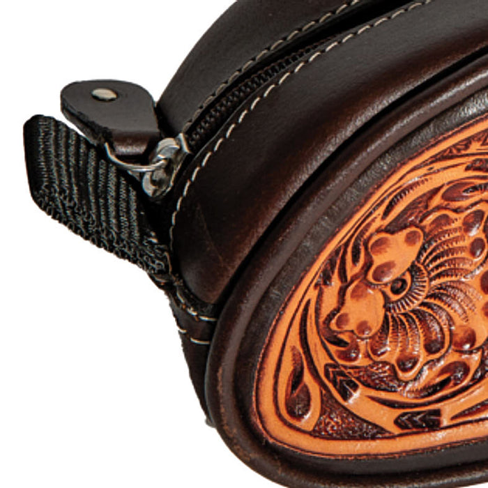 Professionals Choice Tooled Leather Pommel Bag