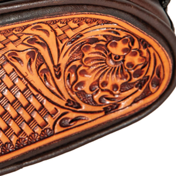 Professionals Choice Tooled Leather Pommel Bag