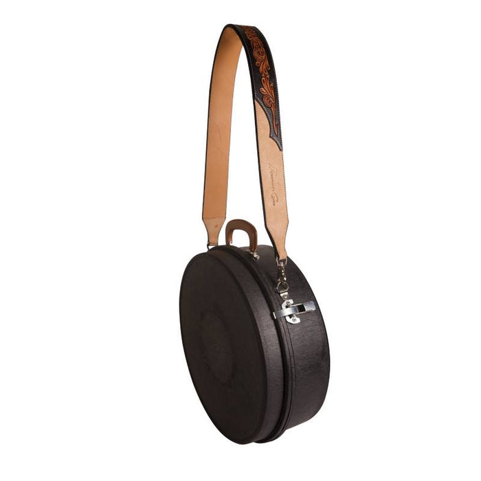 Professionals Choice Professional's Black Floral and Roughout Leather Rope Can Strap