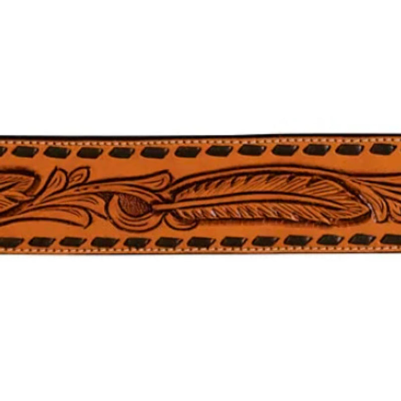Professionals Choice Buckstitch and Feather Leather Rope Can Strap