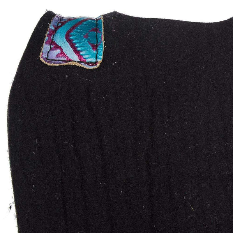 5 Star Equine Products Supplies Inc. 3/4in. 30x28 Rio Croc Pink Fringe Barrel Racer Felt Saddle Pad