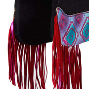 5 Star Equine Products Supplies Inc. 3/4in. 30x28 Rio Croc Pink Fringe Barrel Racer Felt Saddle Pad