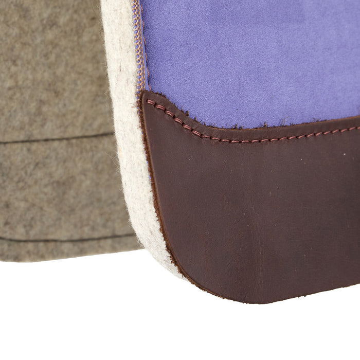 5 Star Equine Products Supplies Inc. 3/4in Natural Flex Fit Barrel Racer Lavender Suede Top Saddle Pad