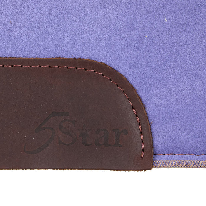 5 Star Equine Products Supplies Inc. 3/4in Natural Flex Fit Barrel Racer Lavender Suede Top Saddle Pad