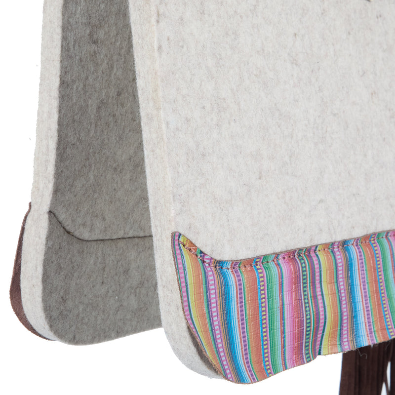 5 Star Equine Products Supplies Inc. 3/4 Natural Barrel Racer Serape with Fringe