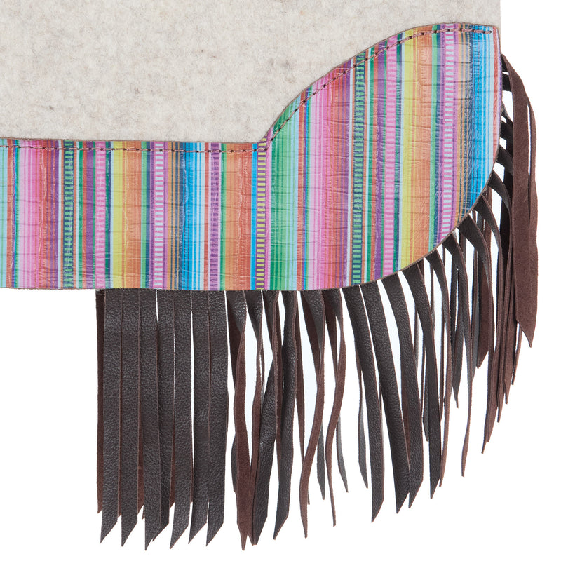 5 Star Equine Products Supplies Inc. 3/4 Natural Barrel Racer Serape with Fringe