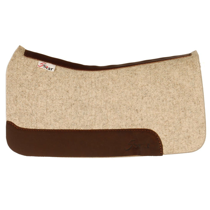 5 Star Equine Products Supplies Inc. 5 Pony 3/4 Inch Natural Felt Saddle Pad
