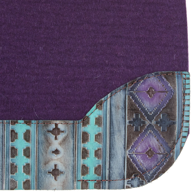 5 Star Equine Products Supplies Inc. 3/4in. 30x28 Navajo Purple Barrel Racer Flex Fit Saddle Pad
