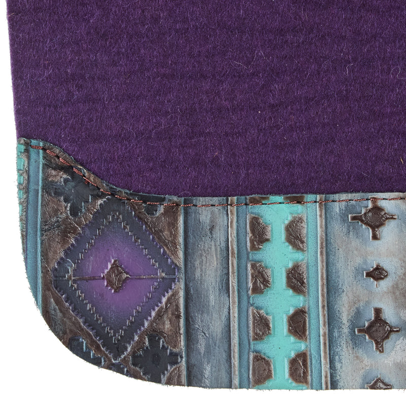 5 Star Equine Products Supplies Inc. 3/4in. 30x28 Navajo Purple Barrel Racer Flex Fit Saddle Pad