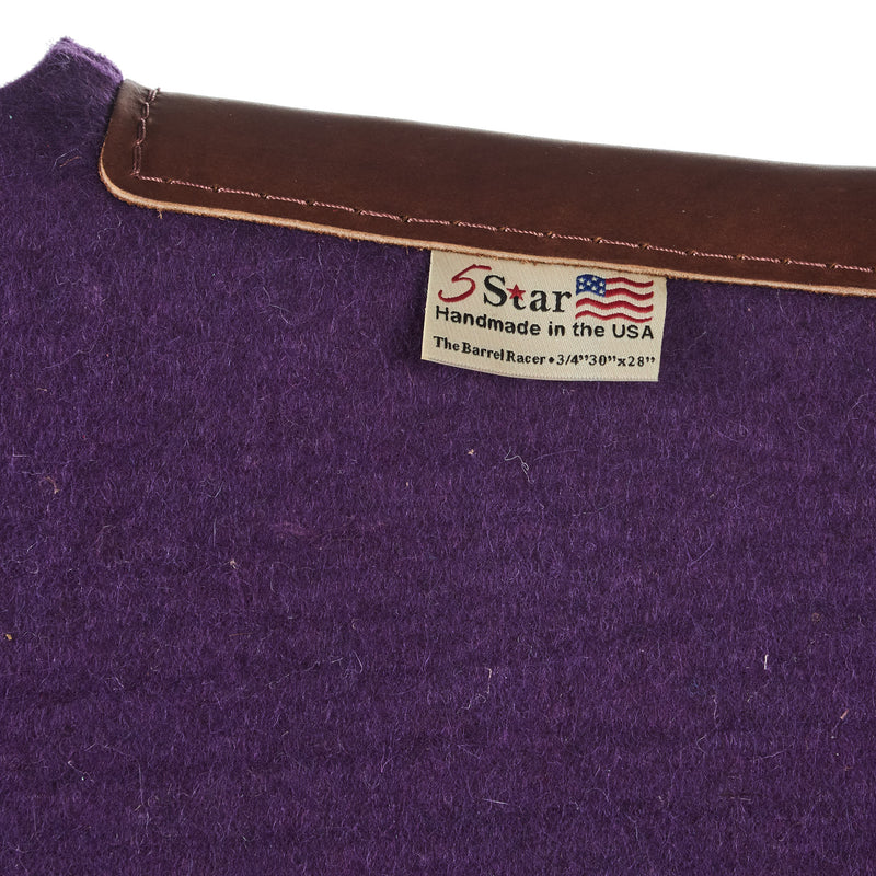 5 Star Equine Products Supplies Inc. 3/4in. 30x28 Navajo Purple Barrel Racer Flex Fit Saddle Pad