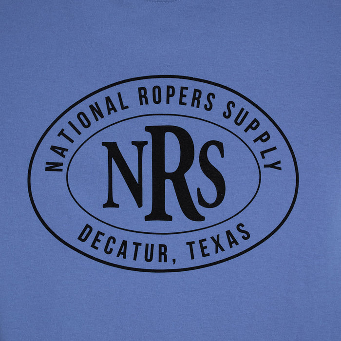 NRS Decatur Texas Oval Logo Mystic Blue Tee Shirt