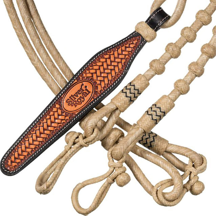 Tough 1 30 Plait Black Rawhide Romal Reins