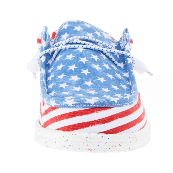 Hey Dude Men's Wally Patriotic Stars and Stripes Casual