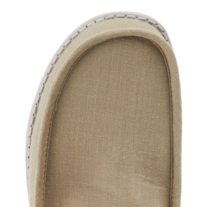 Hey Dude Men's Wally Linen Natural Mows Casual Shoe