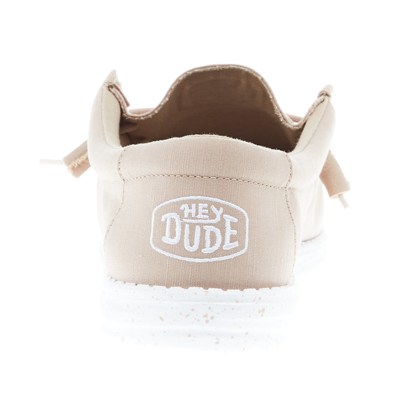 Hey Dude Men's Wally Slub Tan Canvas Shoes