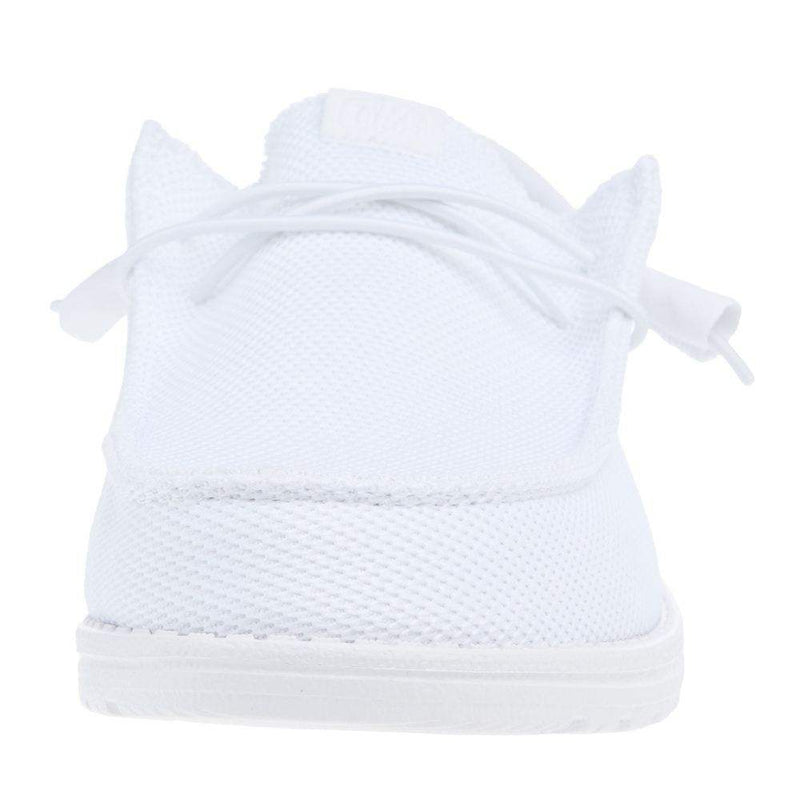 Hey Dude Men`s Wally All White Casual Shoe